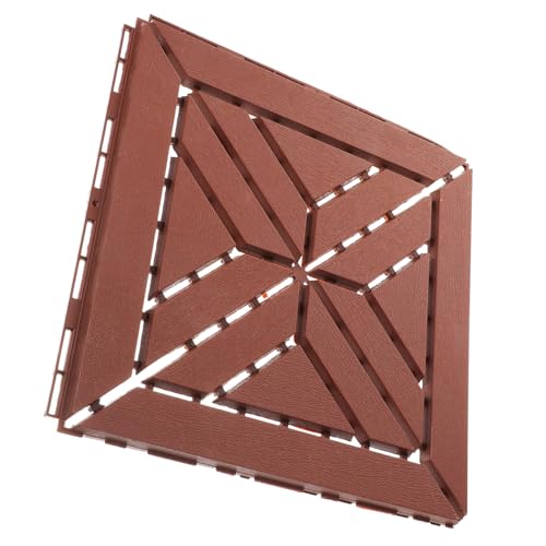 CLISPEED Outdoor Kunststoff Puzzlematte Terrassenpads Interlocking Deck Tile Garten Balkon Bodenfliesen Wetterfest UV beständig Einfache DIY Verlegung für Terrasse und Gartenbereiche von CLISPEED