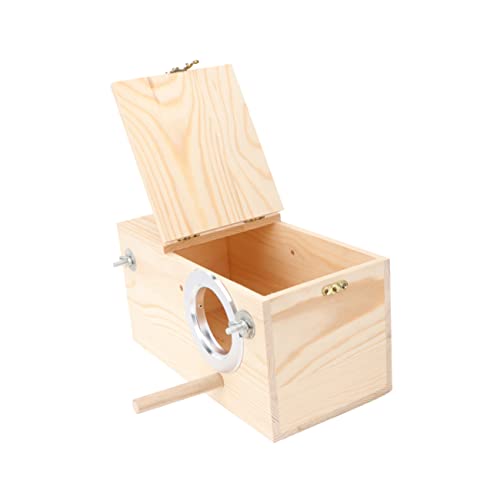 CLISPEED Outdoor Vogelzuchtkasten aus Massivem Holz Klappbares Vogelnest für Garten Zuhause Zufällige Öffnung Links und Rechts für Vogelzucht und Dekoration von CLISPEED