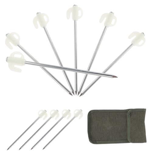 CLISPEED Outdoor Zelt Heringe Teiliges mit Robusten Edelstahl Zeltheringen und Strapazierfähigem Oxford Tragetasche Sturmsichere Gebogene Zeltpflöcke für Harte Böden Leuchtend bei CLISPEED Outdoor Zelt Heringe Teiliges mit Robusten Edelstahl Zeltheringen und Strapazierfähigem Oxford Tragetasche Sturmsichere Gebogene Zeltpflöcke für Harte Böden Leuchtend bei von CLISPEED