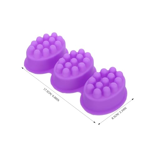 CLISPEED Ovales Silikon Seifenform Massage Design Fach DIY Seifenherstellung Antihaft Silikonform für Handgemachte Seifen Kerzen Lotion Bars Entspannende Massagefunktion für Hautpflege von CLISPEED