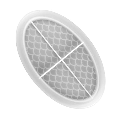 CLISPEED Ovales Silikonform Gießform für DIY Snack Obsttablett Leichtes Oval tablett mould Vielseitig für Epoxidharz Form Kompakt und Platzsparend für Haushalt und Dekoration von CLISPEED