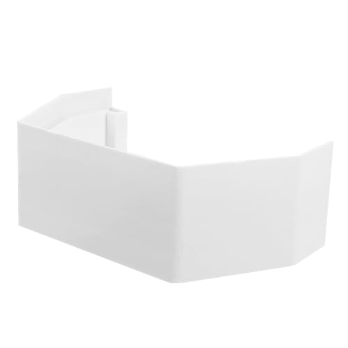 CLISPEED PVC Dachrinnenverbinder Gutter Clip Regenrinnenverlängerung Langlebiger Abflussanschluss Wetterbeständig Einfache Montage für Gebäude und Hausdächer von CLISPEED
