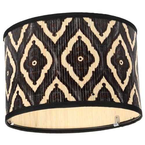 CLISPEED Pendelleuchte Lampenschirm Dekorativ Handgewebt Vintage Geometrisch für Schlafzimmer Wohnzimmer Esszimmer Deckenlicht Abnehmbar Langlebig Einfach Montierbar von CLISPEED