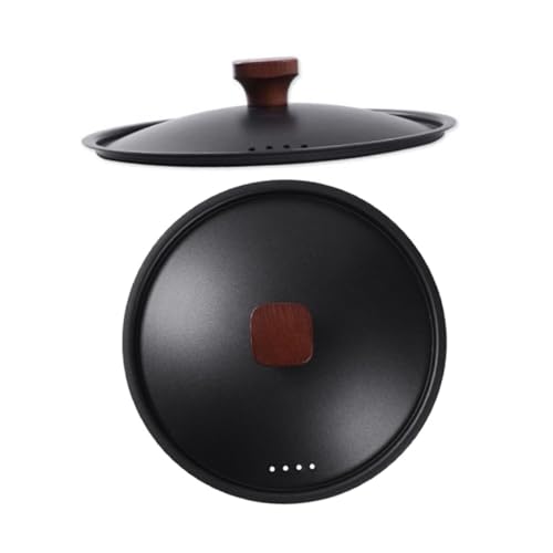 CLISPEED Pfannendeckel mit Hitzebeständigem Griff Rostfrei Leicht zu Reinigen Universaldeckel für Töpfe und Pfannen Praktisches Küchenzubehör für Sicheres Kochen von CLISPEED