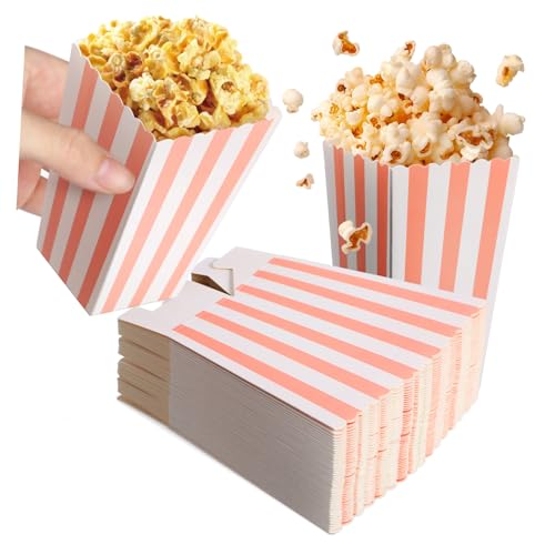 CLISPEED Popcorn Boxen Popcorn Behälter Für Filmabende Party Leckerli Beutel Farbenfrohe Popcornhalter Im Streifen Design Für Snacks Und Veranstaltungen von CLISPEED