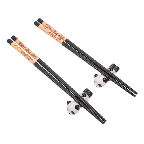 CLISPEED Praktische Panda Essstäbchen aus Holz mit Hitzebeständigem Design Farbiger Keramik Essstäbchenhalter Leicht zu Reinigen und für Täglichen Gebrauch CLISPEED Praktische Panda Essstäbchen aus Holz mit Hitzebeständigem Design Farbiger Keramik Essstäbchenhalter Leicht zu Reinigen und für Täglichen Gebrauch von CLISPEED