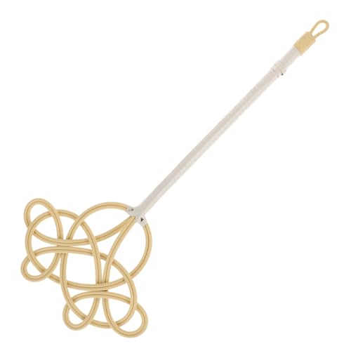 CLISPEED Praktischer Teppichklopfer mit Langem Griff Imitations Rattan Effektive Staubentfernung für Teppiche Quilts und Haushalt Komfortabel und Vielseitig Einsetzbar für Hohe und Schwer von CLISPEED