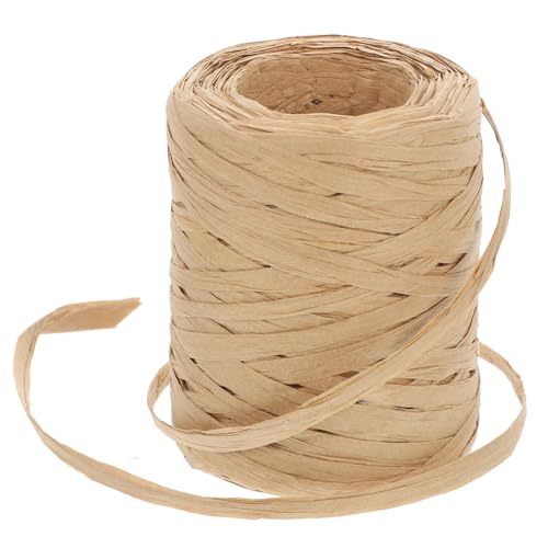 CLISPEED Raffia Papierkordel Geschenkverpackung Schnur Umweltfreundlich Langlebig Dekorativ DIY Geschenkband für Bastelarbeiten und Floristik von CLISPEED