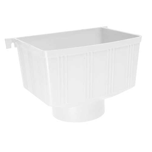CLISPEED Rechteckiger PVC Regenfallrohr Umleiter Quadratisch Effizient Regenwassersammlung für Villen und Gartenhäuser Modernes Design Einfache Montage Langlebiges Fallrohr Zubehör CLISPEED Rechteckiger PVC Regenfallrohr Umleiter Quadratisch Effizient Regenwassersammlung für Villen und Gartenhäuser Modernes Design Einfache Montage Langlebiges Fallrohr Zubehör von CLISPEED
