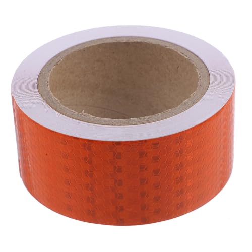 CLISPEED Reflektierendes Warnband Selbstklebend PVC Langlebig Hochsichtbar Sicherheitsband für Outdoor Fahrzeug Dekoration Bodenmarkierung Nachts Sichtbar Orange CLISPEED Reflektierendes Warnband Selbstklebend PVC Langlebig Hochsichtbar Sicherheitsband für Outdoor Fahrzeug Dekoration Bodenmarkierung Nachts Sichtbar Orange von CLISPEED