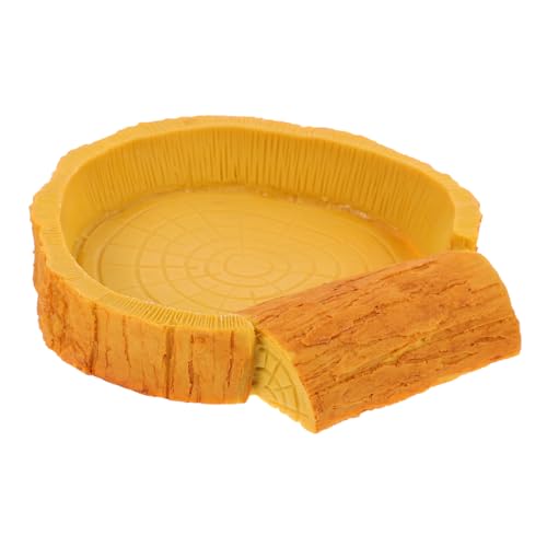 CLISPEED Reptilien Wasserschale mit Baumrinden Muster Robuste Futterschale für Terrarien Geeignet für Eidechsen Geckos und Schildkröten Naturgetreuer Trinknapf als Terrarium Zubehör CLISPEED Reptilien Wasserschale mit Baumrinden Muster Robuste Futterschale für Terrarien Geeignet für Eidechsen Geckos und Schildkröten Naturgetreuer Trinknapf als Terrarium Zubehör von CLISPEED