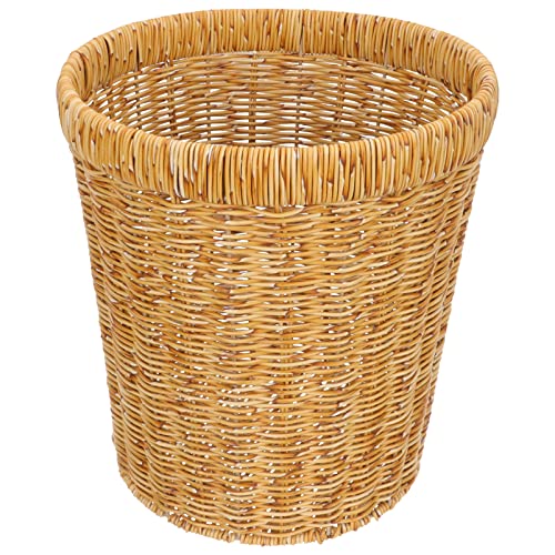 CLISPEED Retro Rustikaler Geflochtener Mülleimer Multifunktionale Aufbewahrungskorb für Papierabfälle Dekorativ und Leicht für Wohnzimmer und Küche Rattan Imitation CLISPEED Retro Rustikaler Geflochtener Mülleimer Multifunktionale Aufbewahrungskorb für Papierabfälle Dekorativ und Leicht für Wohnzimmer und Küche Rattan Imitation von CLISPEED