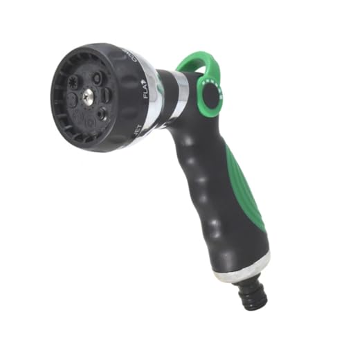 CLISPEED Robuste Gartenspritze mit Sprühmustern Einstellbare Wasserstrahl Düse für Gartenschlauch Rutschfeste Handbrause für Bewässerung Autowäsche und Haustierpflege von CLISPEED