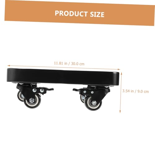 CLISPEED Robuster Pflanzenroller aus Dickem Eisen mit Drehbaren Rädern Quadratischer Pflanzentopfständer Verschleißfest und Hoher Tragkraft für Große Blumentöpfe Drinnen und Draußen von CLISPEED