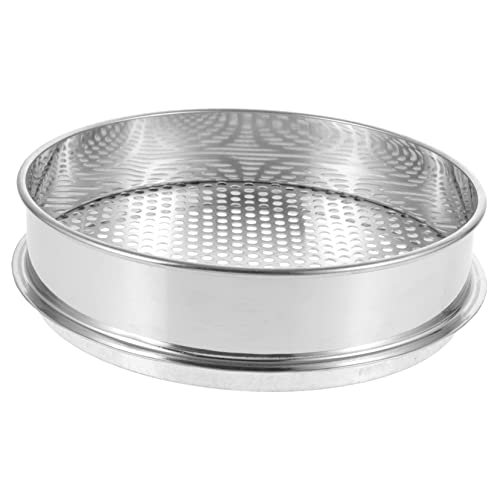 CLISPEED Rostfreies Rundsieb für Bodenbearbeitung Erde Sieb mit Löchern für Gartenarbeit und Einfache Klassifizierung von Erde und Materialien von CLISPEED