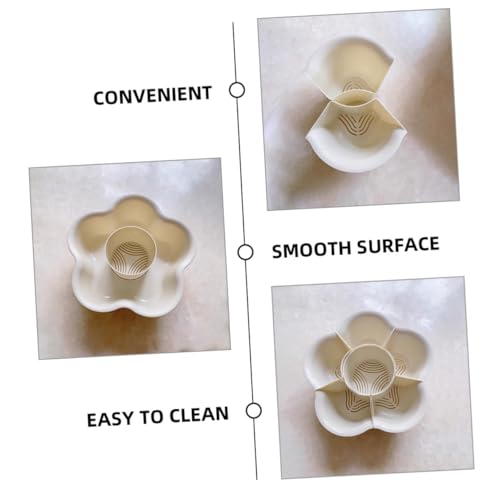 CLISPEED Rotierbares Gemüse servierplatte mit Ablaufsystem Multifunktionales Hot Pot Tablett Praktisches Küchenzubehör für Frische Snacks und Beilagen Leicht zu Reinigen Cremweiß CLISPEED Rotierbares Gemüse servierplatte mit Ablaufsystem Multifunktionales Hot Pot Tablett Praktisches Küchenzubehör für Frische Snacks und Beilagen Leicht zu Reinigen Cremweiß von CLISPEED