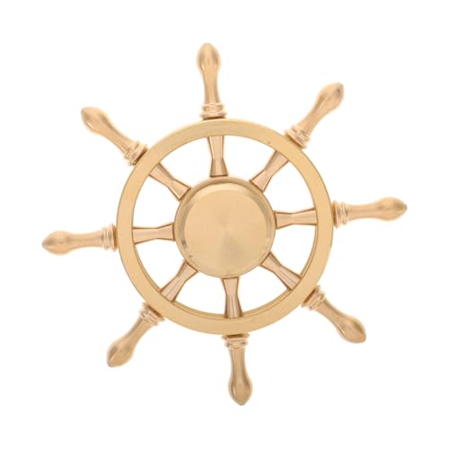 CLISPEED Rotierendes Messing schiffsrad Deko Ornament Steuerrad aus Langlebigem Messing Rustikal für Schreibtisch Bücherregal Büro Nautische Wohnraumdekoration Handwerklich Gefertigt CLISPEED Rotierendes Messing schiffsrad Deko Ornament Steuerrad aus Langlebigem Messing Rustikal für Schreibtisch Bücherregal Büro Nautische Wohnraumdekoration Handwerklich Gefertigt von CLISPEED