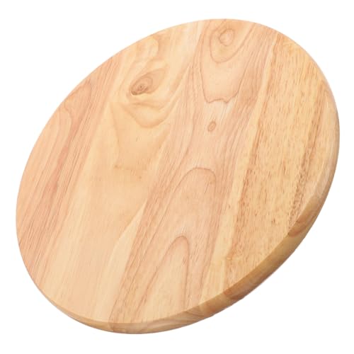 CLISPEED Runde Massivholz Sitzfläche Hocker Ersatzteil Langlebig Robust für Küchen Bar Esszimmer Büro Holzplatte Sitzfläche Zubehör von CLISPEED