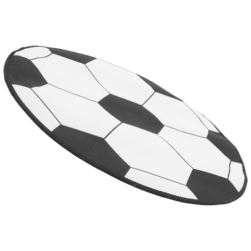 CLISPEED Runder Fußball Teppich rutschfest Bürostuhl Matte mit Dekorativem Fußballmuster für Schlafzimmer Wohnzimmer Kinderzimmer Bodenmatte von CLISPEED