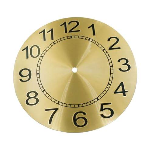 CLISPEED Rundes Uhrzifferblatt in Gold für DIY Wanduhr Stilvolles Einfach zu Installierendes Ersatzteil Geeignet für Moderne Große Uhren und Kreative Bastelprojekte CLISPEED Rundes Uhrzifferblatt in Gold für DIY Wanduhr Stilvolles Einfach zu Installierendes Ersatzteil Geeignet für Moderne Große Uhren und Kreative Bastelprojekte von CLISPEED
