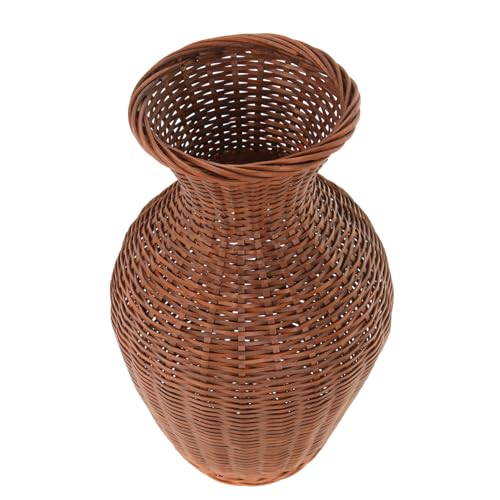 CLISPEED Rustikale Vase aus Handgewebtem Dekorative Blumenarrangement Vase für Wohnzimmer und Praktische Kunstvase im Landhausstil für Kreative Arrangements Schmal und für Jede Einrichtung CLISPEED Rustikale Vase aus Handgewebtem Dekorative Blumenarrangement Vase für Wohnzimmer und Praktische Kunstvase im Landhausstil für Kreative Arrangements Schmal und für Jede Einrichtung von CLISPEED