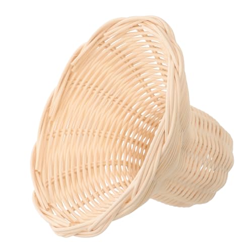 CLISPEED Rustikaler Rattan Lampenschirm Hängelampe Handgefertigter Geflochtener Lampenüberzug Wohnzimmer Schlafzimmer Restaurant Dekoration Pendelleuchten schirm von CLISPEED