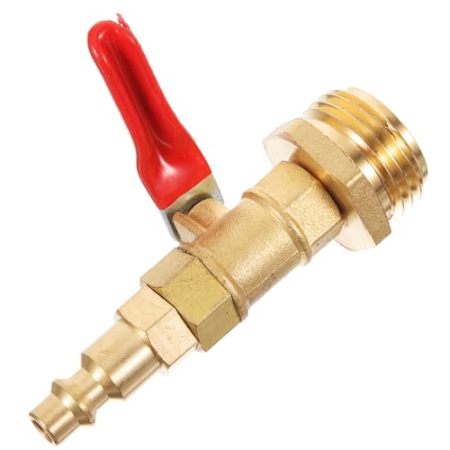 CLISPEED Rv Außengewinde Messing Schnellkupplung mit Kugelhahn Frostsicherer Gartenschlauch Adapter Auslaufsicherer Wasseranschluss Winter Gartenbewässerung Gartenschlauch Reparaturset CLISPEED Rv Außengewinde Messing Schnellkupplung mit Kugelhahn Frostsicherer Gartenschlauch Adapter Auslaufsicherer Wasseranschluss Winter Gartenbewässerung Gartenschlauch Reparaturset von CLISPEED