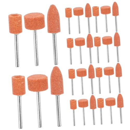 CLISPEED Metall-schleifsteine ​​für Bohrer 42 Stück Schleifsteine ​​1/8 Vielseitig Einsetzbar Zum Schleifen Polieren Entgraten 3 17 X 15 Mm X 14 von CLISPEED
