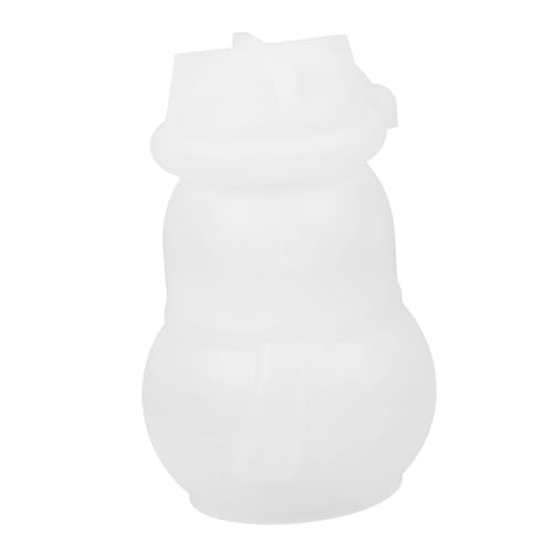 CLISPEED Schneemann Silikonform mit Deckel Kreative DIY Epoxidharz Gießform für Aufbewahrungsdose Langlebiges Sicheres Silikon Einfache Handhabung Kompatibel mit Resin Bastelbedarf von CLISPEED