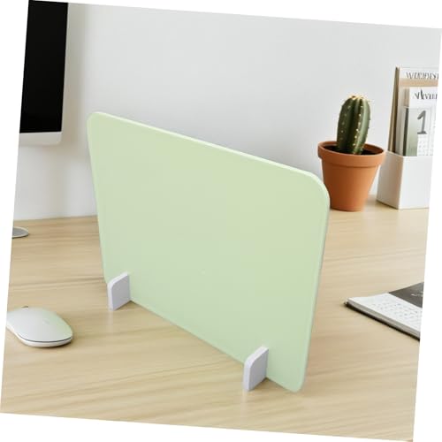 CLISPEED Schreibtisch Trennwand aus Robustem Mobiler Desk Privacy Screen mit Effektiver Spuckschutz Funktion Tischabtrennung für Schüler Büro und Kantine Sockel von CLISPEED