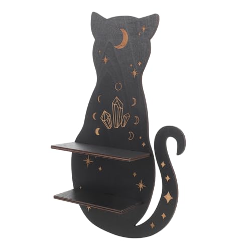 CLISPEED Schwebendes Holzregal Katzenform Wandregal Dekorativ Praktisch Platzsparend Für Wohnzimmer Schlafzimmer Küche Badezimmer CLISPEED Schwebendes Holzregal Katzenform Wandregal Dekorativ Praktisch Platzsparend Für Wohnzimmer Schlafzimmer Küche Badezimmer von CLISPEED
