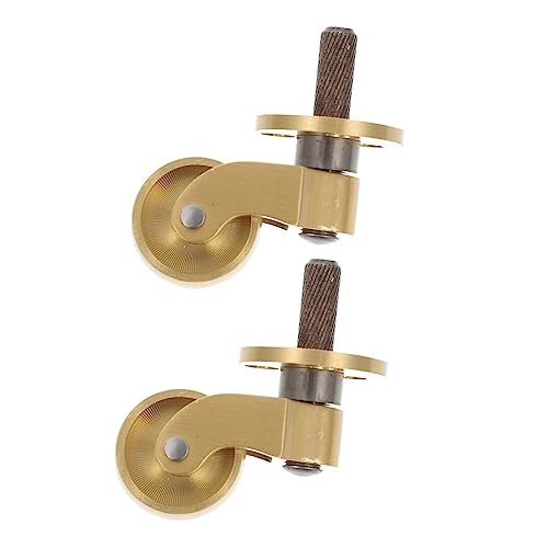 CLISPEED Schwere Messing Möbelrollen Drehbar Stabile Möbelräder Ersatz für Stühle und Tische Einfache Installation Langlebig und Geräuscharm CLISPEED Schwere Messing Möbelrollen Drehbar Stabile Möbelräder Ersatz für Stühle und Tische Einfache Installation Langlebig und Geräuscharm von CLISPEED