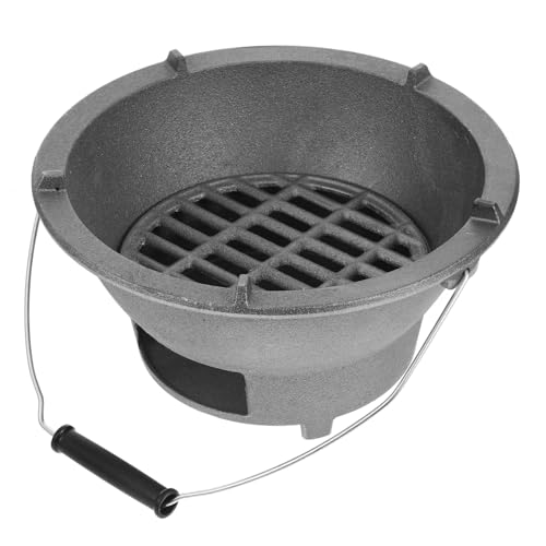 CLISPEED Schwerer Gusseisen Holzkohlegrill Tragbarer Japanischer Mini Tischgrill Kohleofen Bbq Grillofen für Outdoor Camping Picknick mit Einfachem Design und Intensiver Geschmackserlebnis CLISPEED Schwerer Gusseisen Holzkohlegrill Tragbarer Japanischer Mini Tischgrill Kohleofen Bbq Grillofen für Outdoor Camping Picknick mit Einfachem Design und Intensiver Geschmackserlebnis von CLISPEED