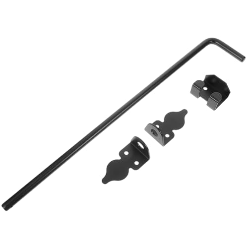 CLISPEED Schwerer Holztür Riegel Pulverbeschichtet Rostfrei Robust für Gartentore und Holztüren Einfache Montage Beidseitig Einsetzbar Stabiler Türfallriegel für Sichere Verriegelung von CLISPEED