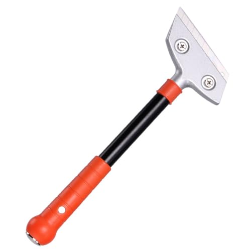 CLISPEED Schwerer Reinigungsschaber mit Langem Griff Ergonomisch rutschfest für Fliesen Glas Fenster Robustes Aluminium für Haus und Industrie Müheloses Entfernen von Hartnäckigem Schmutz von CLISPEED