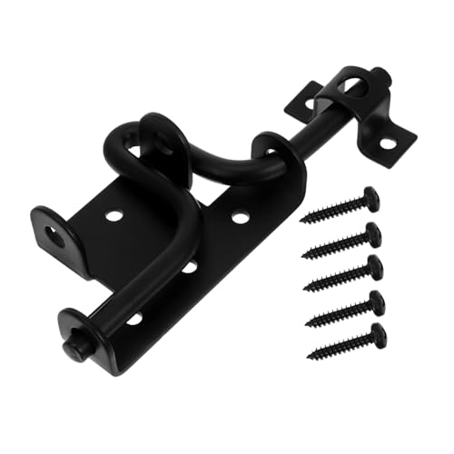 CLISPEED Schwerer Türriegel aus Carbonstahl Langlebiger Schiebetürverschluss für Gartentore Wetterbeständiges Outdoor Fence Gate Hardware Einfache Montage Verbesserte durch Langen Riegel von CLISPEED