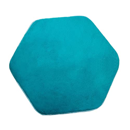 CLISPEED Sechseckige Spielmatte für Flauschiger Teppich Blau für Mädchen für Spielzelte Babyzimmer und Spielräume und Ansprechend Gestaltet von CLISPEED
