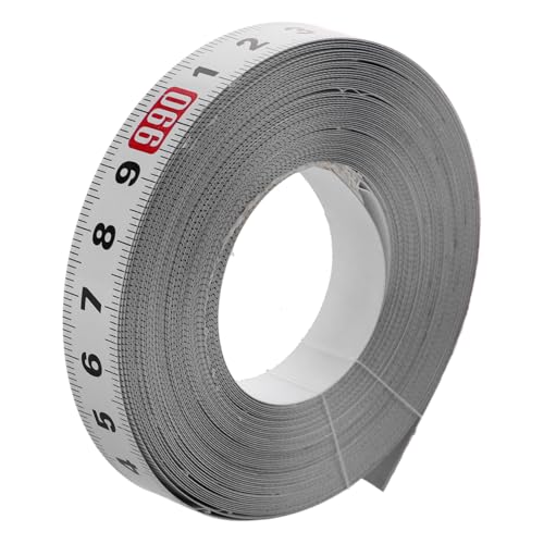 CLISPEED Selbstklebendes Metrisches Maßband Flexible Messleiste aus Carbonstahl für Präzises Messen Holzverarbeitung Lineal Klebeband Arbeitsbank Zubehör von CLISPEED