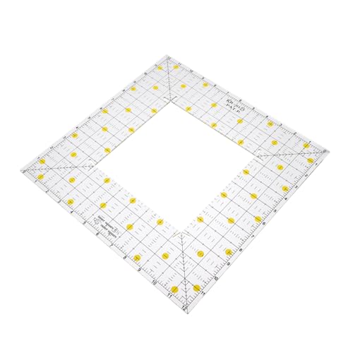CLISPEED Sewing Ruler Patchwork Lineal mit Hohlraum Design Präzise Messung für Nähen Quilten DIY Stoffvorlage Werkzeug von CLISPEED