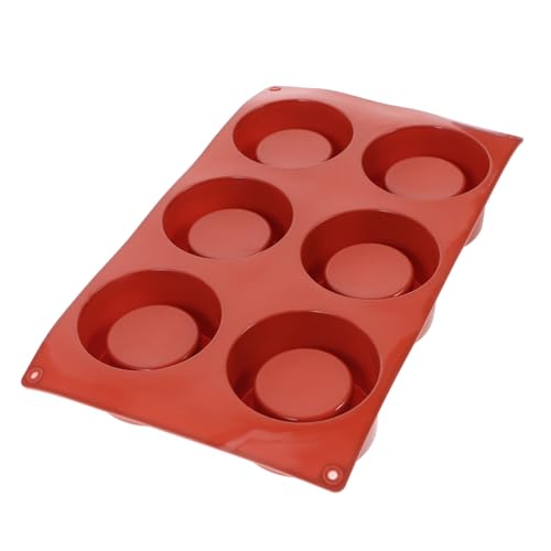 CLISPEED Silikon Backform Muffinform DIY Kuchen Keksform für Kerzenherstellung Langlebig Reißfest Lebensmittelecht Vielseitig für Backen Dessert von CLISPEED