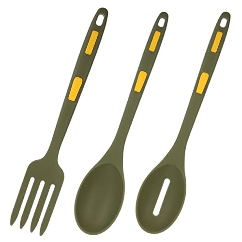 CLISPEED Silikon Kochbesteck Set Teilig Pasta Gabel und Löffel Antihaft Hitzebeständig Bpa Frei Rutschfest Komfortabler Griff Leicht und Platzsparend für Küchenbedarf CLISPEED Silikon Kochbesteck Set Teilig Pasta Gabel und Löffel Antihaft Hitzebeständig Bpa Frei Rutschfest Komfortabler Griff Leicht und Platzsparend für Küchenbedarf von CLISPEED