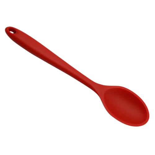 CLISPEED Silikon Mischlöffel Klein Rot Hitzebeständig Ergonomisch Geformt Vielseitig Einsetzbar als Suppenlöffel und Küchenhelfer Langlebig und Platzsparend für Backen und Kochen CLISPEED Silikon Mischlöffel Klein Rot Hitzebeständig Ergonomisch Geformt Vielseitig Einsetzbar als Suppenlöffel und Küchenhelfer Langlebig und Platzsparend für Backen und Kochen von CLISPEED