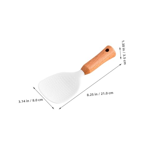 CLISPEED Silikon Reislöffel mit Ergonomischem Griff Hitzebeständig und Antihaftbeschichtet Stehend Lebensmittelecht Praktischer Küchenhelfer für Reis und Reiskocher Einfach zu Reinigen und CLISPEED Silikon Reislöffel mit Ergonomischem Griff Hitzebeständig und Antihaftbeschichtet Stehend Lebensmittelecht Praktischer Küchenhelfer für Reis und Reiskocher Einfach zu Reinigen und von CLISPEED
