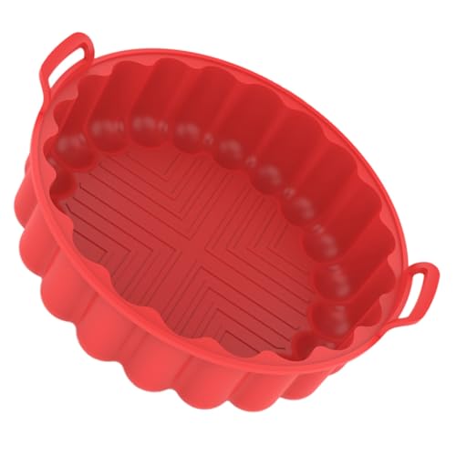 CLISPEED Silikonbackmatte für Heißluftfritteuse Rund Wiederverwendbar Antihaftend Hitzebeständig Beidseitig Verwendbar Schützt Korb vor Kratzern Erleichtert für Luftfritteuse Zubehör CLISPEED Silikonbackmatte für Heißluftfritteuse Rund Wiederverwendbar Antihaftend Hitzebeständig Beidseitig Verwendbar Schützt Korb vor Kratzern Erleichtert für Luftfritteuse Zubehör von CLISPEED