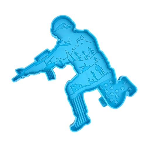 CLISPEED Silikonform Soldat Gießform für DIY Epoxidharz Figuren Flexible Langlebige Form für Selbstgemachte Soldaten Ornamente Wiederverwendbar Einfach zu Reinigen Bastelzubehör CLISPEED Silikonform Soldat Gießform für DIY Epoxidharz Figuren Flexible Langlebige Form für Selbstgemachte Soldaten Ornamente Wiederverwendbar Einfach zu Reinigen Bastelzubehör von CLISPEED