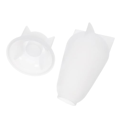 CLISPEED Silikonform mit Sockel für Epoxidharz Gießen Flexible Hitze Kältebeständige Lampenform für Kerzen Blumen Seifen und Dekorative Resin Kunstwerke von CLISPEED