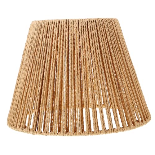 CLISPEED Small Rattan Lamp Shade Vintage Design für Tischlampen und Wandleuchten Handgefertigt Minimalistischer Retro look Passend für Steh Nachttischlampen Natürlicher Boho stil CLISPEED Small Rattan Lamp Shade Vintage Design für Tischlampen und Wandleuchten Handgefertigt Minimalistischer Retro look Passend für Steh Nachttischlampen Natürlicher Boho stil von CLISPEED