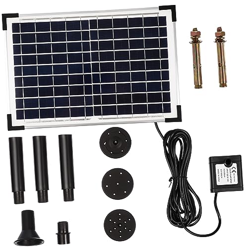 CLISPEED Solarbetriebene Springbrunnenpumpe Leichte Teichfontäne mit Einfacher Installation für Garten Teich und Außenbereich Wartungsfrei und CLISPEED Solarbetriebene Springbrunnenpumpe Leichte Teichfontäne mit Einfacher Installation für Garten Teich und Außenbereich Wartungsfrei und von CLISPEED