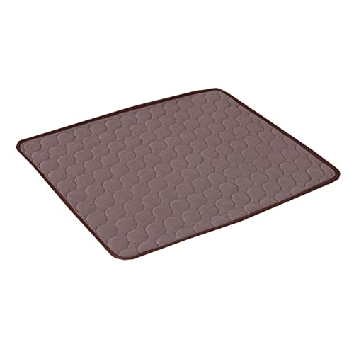 CLISPEED Pet Kühlmatte Für Hunde Und Katzen Selbstkühlende Sommermatte Atmungsaktiv Für Zuhause Auto Und Reisen Schützt Vor Überhitzung Farbe Kaffee von CLISPEED