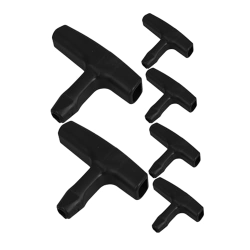 CLISPEED Starterseil Zuggriff für Rasenmäher und Kettensäge Universeller Ersatzgriff Ergonomisches Design Langlebig Kompatibel mit Schwarz von CLISPEED